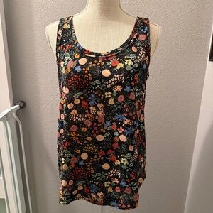 Philosophy multi-color floral print sleeveless tank top blouse: Size small